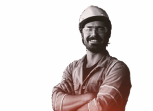 Trade student in high-vis gear and hard hat
