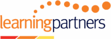 Learningpartners logo with orange dots.