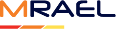 MRAEL logo with colored stripes below.