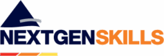 Nextgen Skills logo with colored stripes.